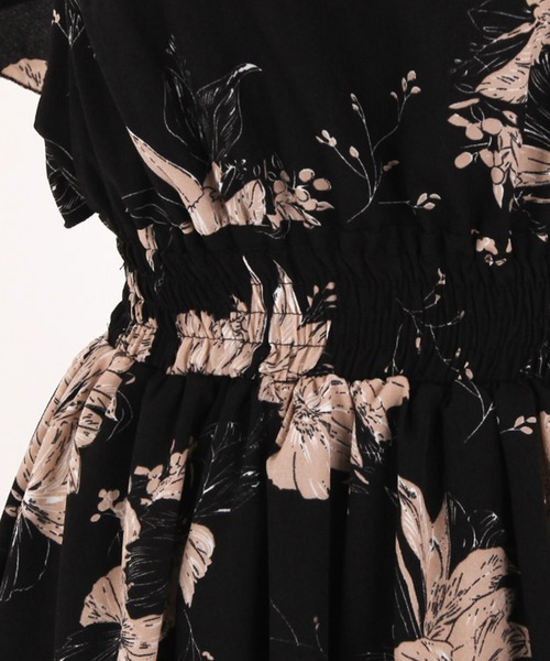 TeddyShop（テディショップ）の「レディース 花柄バックリボンロングワンピース（ワンピース・レディース・ブラック・ONE SIZE）」の9枚目の写真