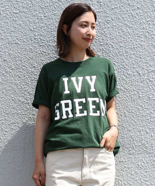 Russell Athletic（ラッセルアスレティック）の「【SHIPS別注】RUSSELL ATHLETIC: NEW カレッジ プリント Tシャツ（Tシャツ/カットソー・メンズ・ホワイト/グレー/オフホワイト/グリーン・SMALL/MEDIUM/LARGE/X-LARGE）」の4枚目の写真