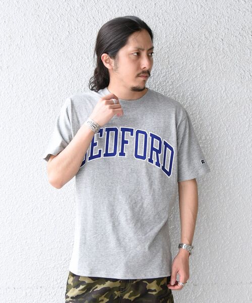 Russell Athletic（ラッセルアスレティック）の「【SHIPS別注】RUSSELL ATHLETIC: NEW カレッジ プリント Tシャツ（Tシャツ/カットソー・メンズ・ホワイト/グレー/オフホワイト/グリーン・SMALL/MEDIUM/LARGE/X-LARGE）」の9枚目の写真