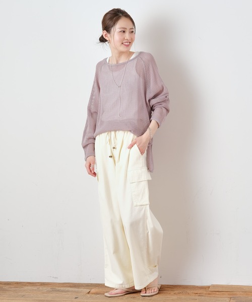 CIAOPANIC TYPY（チャオパニックティピー）の「バックサテンカーゴパンツ（カーゴパンツ・レディース・オフホワイト/チャコールグレー/カーキ・SMALL/MEDIUM）」の20枚目の写真