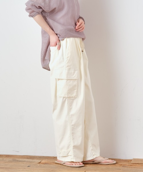 CIAOPANIC TYPY（チャオパニックティピー）の「バックサテンカーゴパンツ（カーゴパンツ・レディース・オフホワイト/チャコールグレー/カーキ・SMALL/MEDIUM）」の7枚目の写真