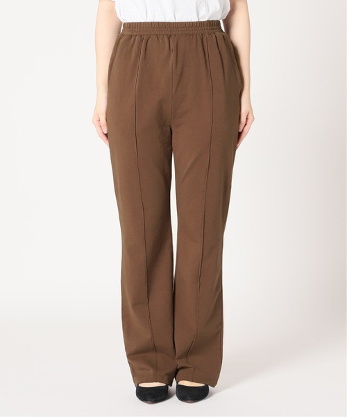 SLOBE IENA（スローブイエナ）の「ストレッチインレーイージーパンツ【ウエストゴム/手洗い可能】◆（その他パンツ・レディース・パープル/ブラウン/グリーン・FREE）」の4枚目の写真