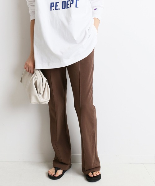 SLOBE IENA（スローブイエナ）の「ストレッチインレーイージーパンツ【ウエストゴム/手洗い可能】◆（その他パンツ・レディース・パープル/ブラウン/グリーン・FREE）」の22枚目の写真