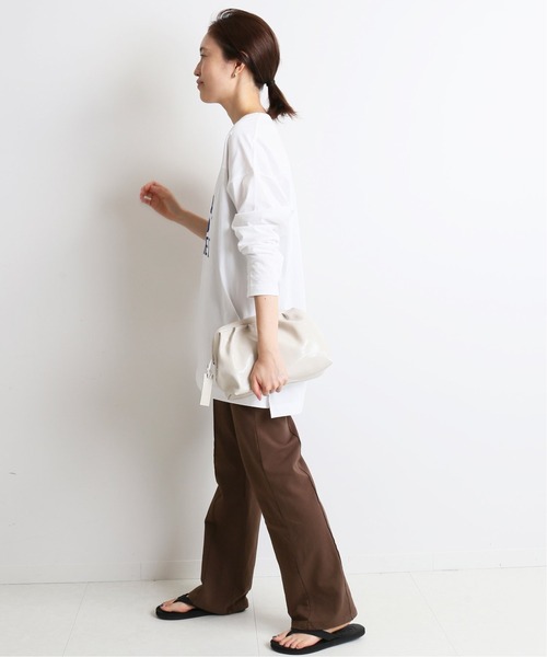 SLOBE IENA（スローブイエナ）の「ストレッチインレーイージーパンツ【ウエストゴム/手洗い可能】◆（その他パンツ・レディース・パープル/ブラウン/グリーン・FREE）」の14枚目の写真