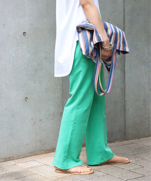 SLOBE IENA（スローブイエナ）の「ストレッチインレーイージーパンツ【ウエストゴム/手洗い可能】◆（その他パンツ・レディース・パープル/ブラウン/グリーン・FREE）」の11枚目の写真