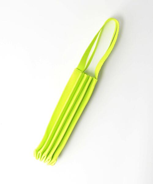 BEAUTY&YOUTH UNITED ARROWS(ビューティーアンドユースユナイテッドアローズ)の「BY ニットプリーツ バッグ◆(トートバッグ・レディース・ピンク/ライム・FREE)」の9枚目の写真