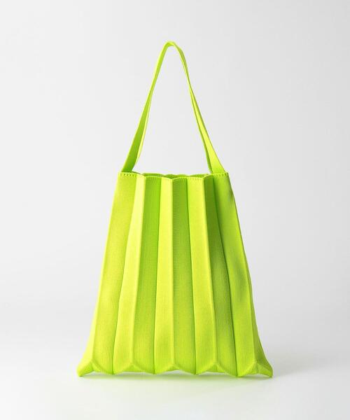 BEAUTY&YOUTH UNITED ARROWS(ビューティーアンドユースユナイテッドアローズ)の「BY ニットプリーツ バッグ◆(トートバッグ・レディース・ピンク/ライム・FREE)」の11枚目の写真