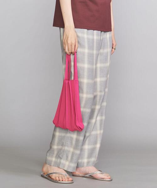 BEAUTY&YOUTH UNITED ARROWS(ビューティーアンドユースユナイテッドアローズ)の「BY ニットプリーツ バッグ◆(トートバッグ・レディース・ピンク/ライム・FREE)」の12枚目の写真