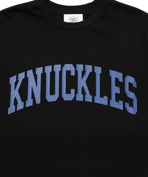 bonjour bonsoir（ボンジュール　ボンソワール）の「【bonjour bonsoir】KNUCKLES カレッジビッグ Tシャツ（Tシャツ/カットソー・メンズ・ホワイト/ブラック/ベージュ・M/S/L）」の6枚目の写真