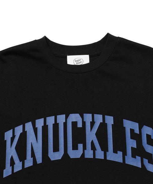 bonjour bonsoir（ボンジュール　ボンソワール）の「【bonjour bonsoir】KNUCKLES カレッジビッグ Tシャツ（Tシャツ/カットソー・メンズ・ホワイト/ブラック/ベージュ・M/S/L）」の7枚目の写真