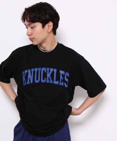 bonjour bonsoir（ボンジュール　ボンソワール）の「【bonjour bonsoir】KNUCKLES カレッジビッグ Tシャツ（Tシャツ/カットソー・メンズ・ホワイト/ブラック/ベージュ・M/S/L）」の10枚目の写真
