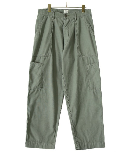 GOLD（ゴールド）の「GOLD / ゴールド：LIGHT BACKSATIN U.S.A.F. UTILITY PANTS：21B-GL42217[MUS]（カーゴパンツ・メンズ・オリーブ・L/M）」の2枚目の写真