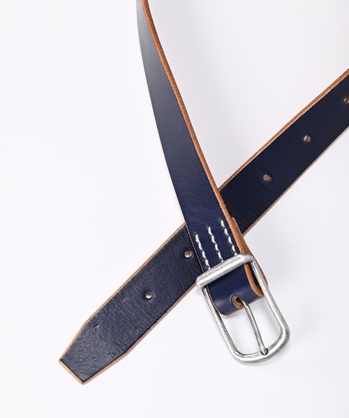 45R（フォーティファイブアール）の「オイルレザーのベルト（ベルト・レディース・ブラック/ダークブラウン・MEDIUM）」の4枚目の写真