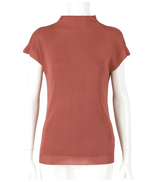 CHILLE（チル）の「プチハイネックシンプルプルオーバ（Tシャツ/カットソー・レディース・ホワイト/ブラック/ピンク/グレイッシュベージュ・FREE）」の6枚目の写真