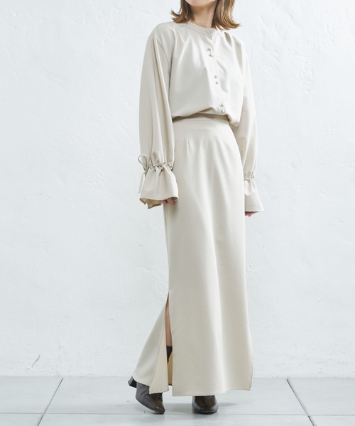 Unspare アンスペア ワンピース キャンディースリーブシャツ スリットメーメイドスカート セットアイテム Web 一部店舗限定 ワンピース Ciaopanic チャオパニック のファッション