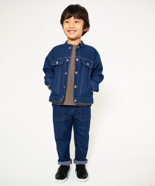 COMME CA ISM(コムサイズム)の「リサイクルデニムGジャン(デニムジャケット・キッズ・インディゴブルー・110cm/120cm/130cm)」の10枚目の写真
