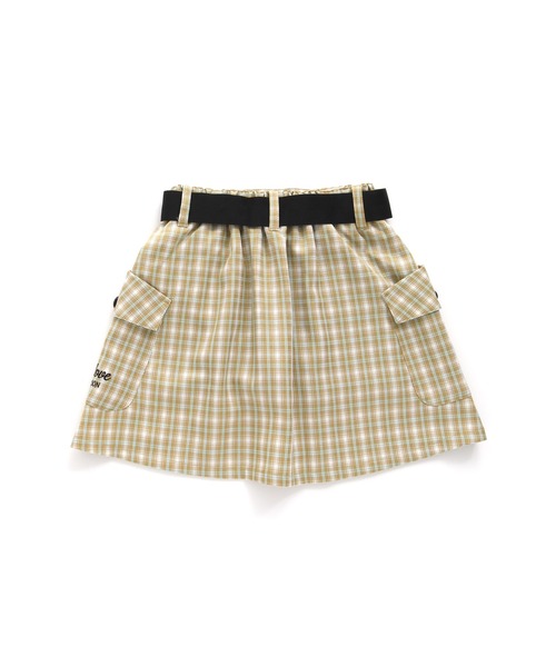 JENNI love（ジェニィラブ）の「ベルト付きチェックスカパン（スカート・キッズ・ベージュ/ピンク/サックスブルー・150cm/160cm/130cm/140cm）」の12枚目の写真