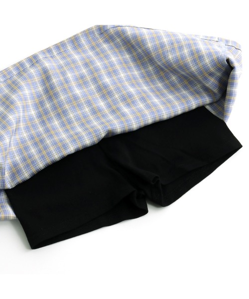 JENNI love（ジェニィラブ）の「ベルト付きチェックスカパン（スカート・キッズ・ベージュ/ピンク/サックスブルー・150cm/160cm/130cm/140cm）」の20枚目の写真