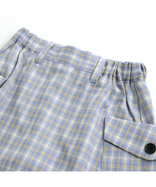 JENNI love（ジェニィラブ）の「ベルト付きチェックスカパン（スカート・キッズ・ベージュ/ピンク/サックスブルー・150cm/160cm/130cm/140cm）」の18枚目の写真