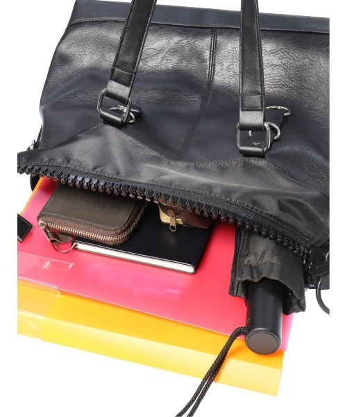 semantic design（セマンティックデザイン）の「セマンティックデザイン/semantic design 口折れ トートバッグ A4対応（トートバッグ・メンズ・ブラウン/ブラック・FREE）」の8枚目の写真