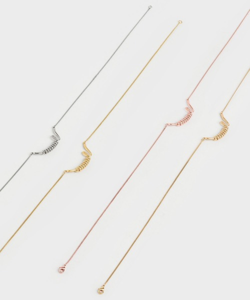 CHARLES & KEITH(チャールズ & キース)の「ツイストプリンセス ネックレス / Twist Princess Necklace(ネックレス・レディース・ゴールド系その他/ゴールド系その他2/シルバー・FREE)」の14枚目の写真