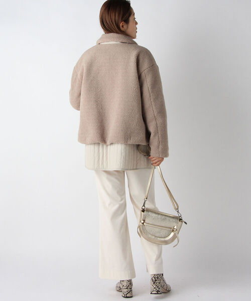 NOLLEY’S(ノーリーズ)の「コーデュロイフレアウォッシャブルパンツ(その他パンツ・レディース・インディゴブルー/オフホワイト/サーモンピンク・38/36)」の18枚目の写真