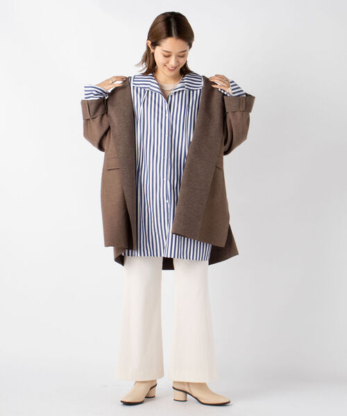 NOLLEY’S(ノーリーズ)の「コーデュロイフレアウォッシャブルパンツ(その他パンツ・レディース・インディゴブルー/オフホワイト/サーモンピンク・38/36)」の19枚目の写真