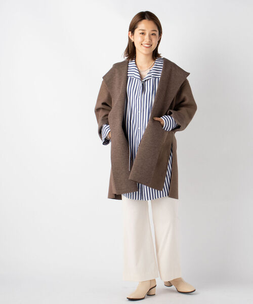 NOLLEY’S(ノーリーズ)の「コーデュロイフレアウォッシャブルパンツ(その他パンツ・レディース・インディゴブルー/オフホワイト/サーモンピンク・38/36)」の20枚目の写真