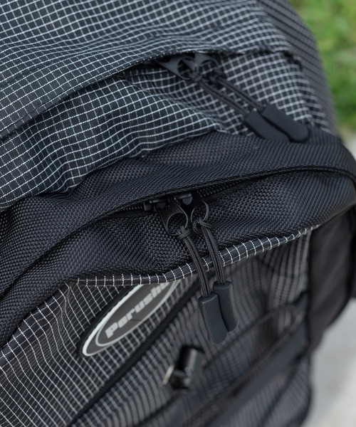 Perushu（ペルーシュ）の「【1周年記念アイテム】迷彩柄・格子柄バックパック【パスケース付き】（バックパック/リュック・メンズ・カモフラージュ/ブラック系その他・FREE）」の16枚目の写真