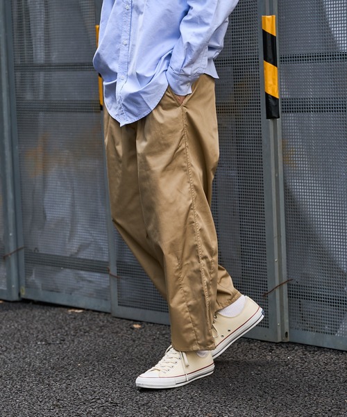 PUBLUX(パブリュクス)の「【PUBLUX/パブリュクス】サーカスパンツ/バルーンパンツ/タックワイドパンツ(その他パンツ・メンズ・ベージュ/ブラック・マルチサイズ)」の4枚目の写真