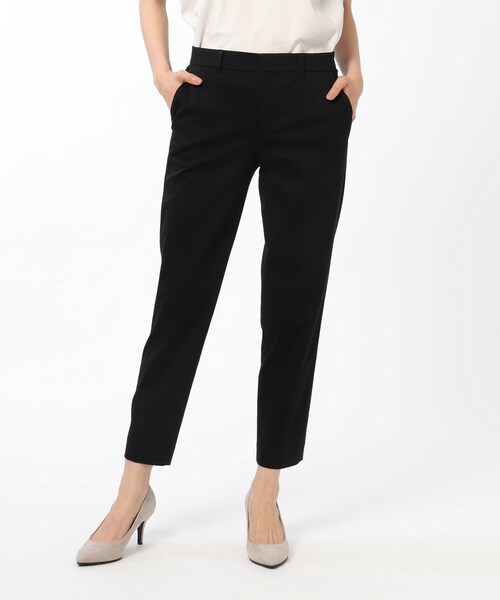 UNTITLED（アンタイトル）の「◆【洗える・消臭・UV・接触冷感】ネオカトレアテーパードパンツ（スーツパンツ・レディース・ブラック/ダークネイビー/グレー系その他6・02/01/03）」の2枚目の写真