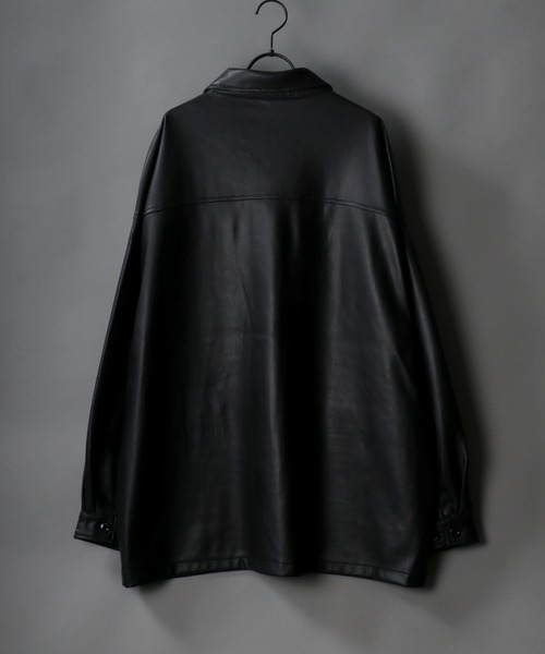 SITRY（シトリー）の「oversize synthetic leather jacket/オーバー