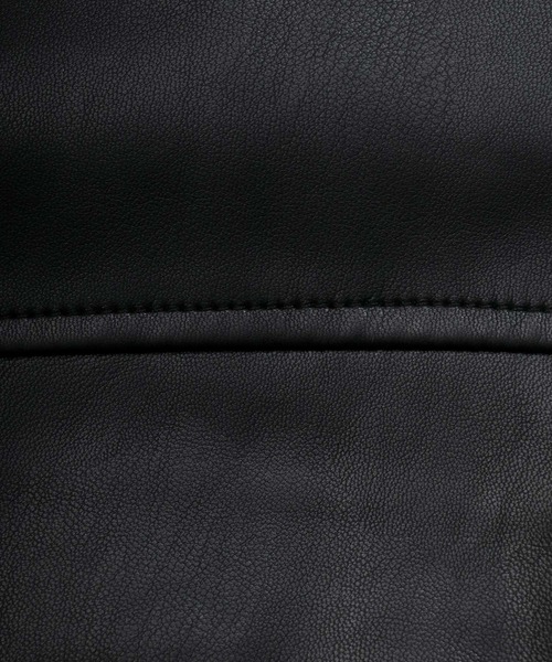 SITRY（シトリー）の「oversize synthetic leather jacket/オーバーサイズ フェイクレザー ジャケット（ブルゾン・メンズ・ブラック/アイボリー/ブルーグレー・M/L）」の13枚目の写真