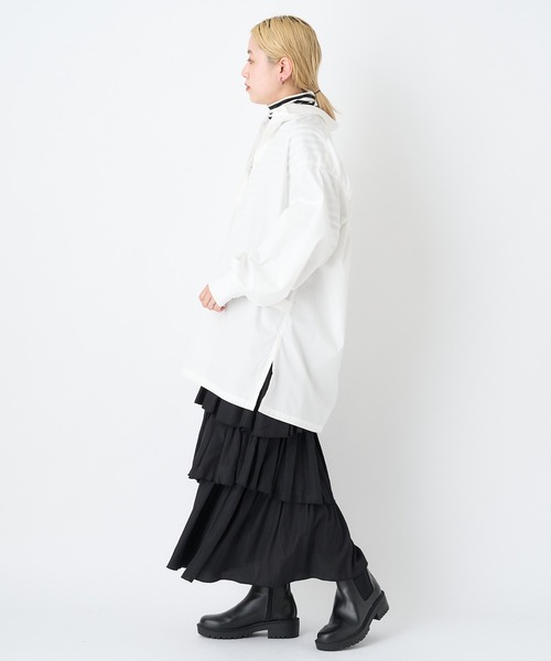 CIAOPANIC（チャオパニック）の「TCビッグシャツ（シャツ/ブラウス・レディース・ホワイト/ネイビー/サックスブルー/ブルー・FREE）」の8枚目の写真