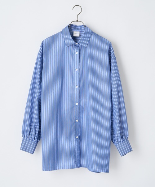 CIAOPANIC（チャオパニック）の「TCビッグシャツ（シャツ/ブラウス・レディース・ホワイト/ネイビー/サックスブルー/ブルー・FREE）」の14枚目の写真