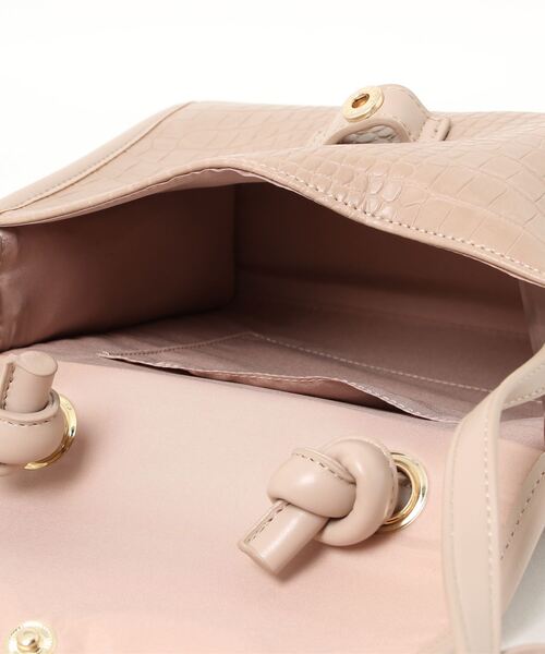 natural couture（ナチュラルクチュール）の「トップハンドルレトロバッグ（ショルダーバッグ・レディース・ブラック/ライトベージュ/その他1・FREE）」の17枚目の写真