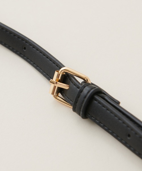 natural couture（ナチュラルクチュール）の「トップハンドルレトロバッグ（ショルダーバッグ・レディース・ブラック/ライトベージュ/その他1・FREE）」の9枚目の写真