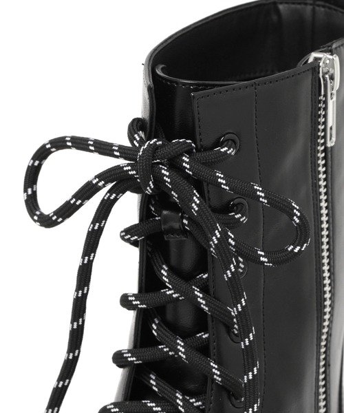 PAGEBOY（ページボーイ）の「コンバットブーツ（ブーツ・レディース・ブラック/ダークグリーン・MEDIUM/LARGE）」の8枚目の写真