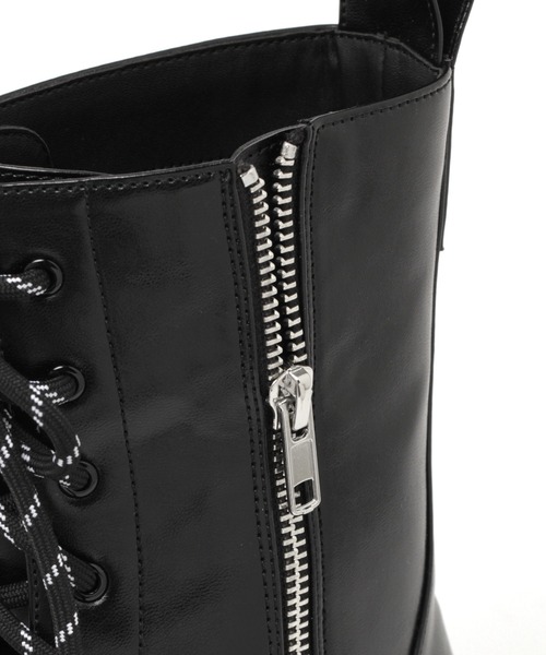 PAGEBOY（ページボーイ）の「コンバットブーツ（ブーツ・レディース・ブラック/ダークグリーン・MEDIUM/LARGE）」の6枚目の写真