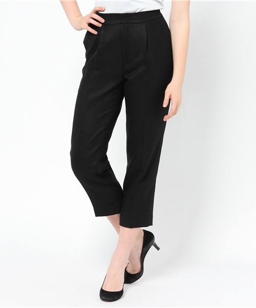 La TOTALITE（ラトータリテ）の「ワイドストレートパンツ。（その他パンツ・レディース・ブラック/グレー/ベージュ・36/38）」の2枚目の写真