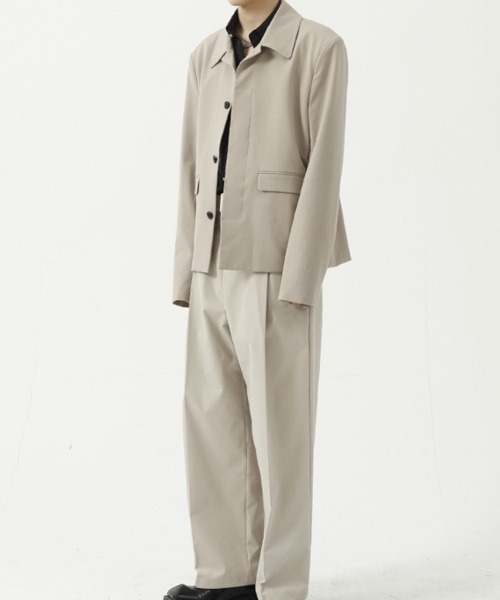 WESTBOY(ウエストボーイ)の「【WB ORIGINALS】Bal Collar Jacket WO21W2OT05(テーラードジャケット・メンズ・ブラック/ベージュ・L/XL/M)」の3枚目の写真