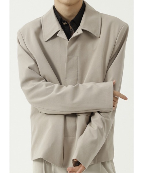 WESTBOY(ウエストボーイ)の「【WB ORIGINALS】Bal Collar Jacket WO21W2OT05(テーラードジャケット・メンズ・ブラック/ベージュ・L/XL/M)」の5枚目の写真