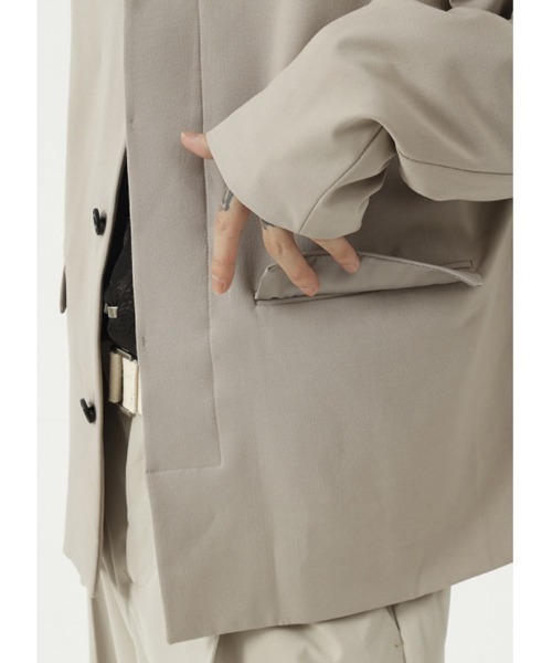 WESTBOY(ウエストボーイ)の「【WB ORIGINALS】Bal Collar Jacket WO21W2OT05(テーラードジャケット・メンズ・ブラック/ベージュ・L/XL/M)」の6枚目の写真