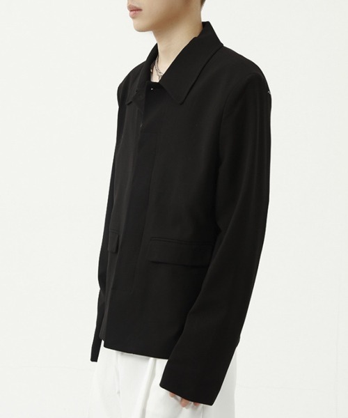 WESTBOY(ウエストボーイ)の「【WB ORIGINALS】Bal Collar Jacket WO21W2OT05(テーラードジャケット・メンズ・ブラック/ベージュ・L/XL/M)」の7枚目の写真