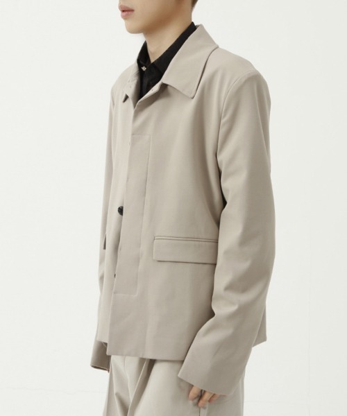 WESTBOY(ウエストボーイ)の「【WB ORIGINALS】Bal Collar Jacket WO21W2OT05(テーラードジャケット・メンズ・ブラック/ベージュ・L/XL/M)」の9枚目の写真