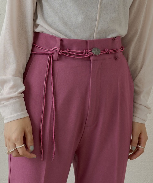 Kastane（カスタネ）の「マルチWAYコンチョコードベルト（ベルト・レディース・オフホワイト/カーキ/グリーン/ピンク/ブラック/レッド・FREE）」の5枚目の写真