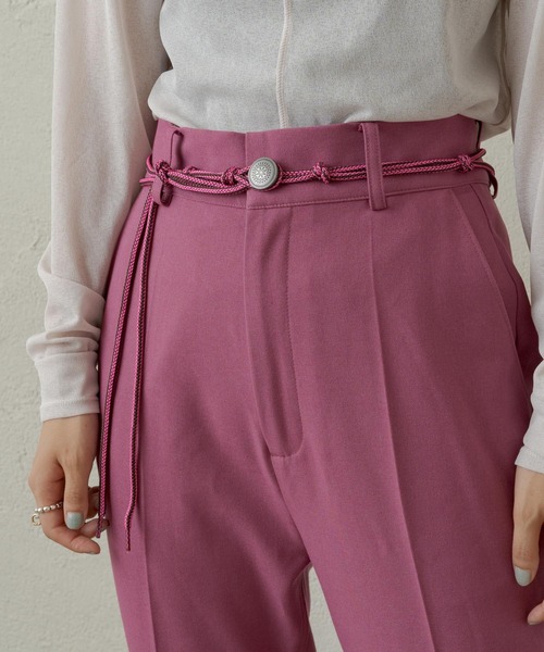 Kastane（カスタネ）の「マルチWAYコンチョコードベルト（ベルト・レディース・オフホワイト/カーキ/グリーン/ピンク/ブラック/レッド・FREE）」の12枚目の写真