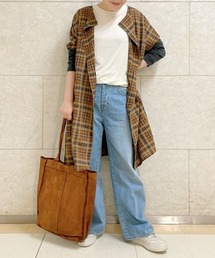 BEARDSLEY | チェックハオリワンピース(ワンピース)