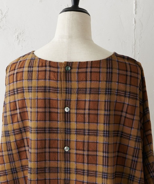 BEARDSLEY（ビアズリー）の「チェックハオリワンピース（ワンピース・レディース・ネイビー/レッド/キャメル・FREE）」の14枚目の写真