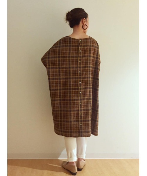 BEARDSLEY（ビアズリー）の「チェックハオリワンピース（ワンピース・レディース・ネイビー/レッド/キャメル・FREE）」の22枚目の写真